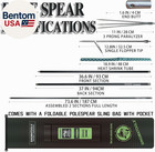 Hawaiian Sling Fishing Spear 7ft Travel Aluminum Pole Spear 3 Prong Sling Spear