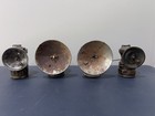 Lot Of 4 Auto Lite Brass Coal Miner Carbide Head Lights