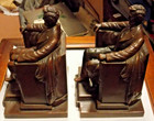 Antique Pair Of Bronze Abraham Lincoln Bookends J b  Jennings Bros 