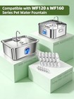 Dog Water Fountain Stainless Steel  12l 16l Large Pet Water Fountain For Dogs   