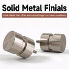 66 To 120 Inch Adjustable Heavy Duty 1 Inch Silver Brushed Nickel Curtain Rod