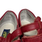 Vintage Amilio Red Baby Shoes All Leather Made Usa Size 7  Scuffed Double Strap