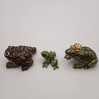 Vintage Hagen Renaker Miniature Frogs  Mr Froggie  Tree Frog   Frog Prince  Euc