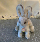 Vtg Steiff Niki Mohair Stuffy Rabbit Bunny Tag Ear Button 7 25  Nose Trouble