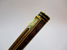 Vintage Older Waterman Pen France Exclusive Rollerball Tobacco Brown Marble Gold