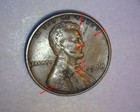 1938 Lincoln Cent  Defective Planchet    lamination Both Sides    us Error Coin