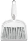 Nacena Small Dust Pan And Brush Set  Mini Broom 1-pack  Grey White