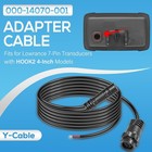 000-14070-001 7-pin Xdcr Transducer Adapter Y-cable For Lowrance Hook2 4x Models