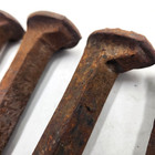 Set Of 6 Antique Railroad Spikes 6 - 7 Inches Long Rustic Decor Collectible