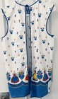 Vtg Kitchen Cobbler Apron Cotton 2 Pockets Open Back Neck Tie - Waist Ties 30    L