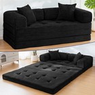 Maxyoyo Convertible Sofa Bed boneless Sofa With Detachable L-shaped Backrest