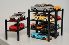 Modular Garage Display Lifts Front View Compatible With Lego Speed Champions