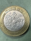 1993 Mexico 50 Nuevos Pesos Bi-metallic  925 Silver Large Coin El Ni  os Heros Au
