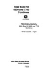 John Deere 6600 Side Hill 7700 Combine Service Manual Repair Shop Technical Book