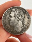 1834 Belgium Coin 5 Francs Leopold