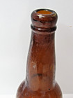 Vintage Antique Amber   Brown Glass Whiskey Beer Bottle Marked Wf s Mil   bl-20