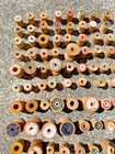 400 Vintage Empty Wooden Thread Spools Lot