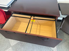 2dr 36 wx 24 d Lateral File Cabinet By National In Mahogany Wood Finish