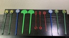 Vintage Drink Bar Stir Swizzle Sticks Lot Of 11 From Different Countries