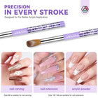 Kolinsky Acrylic Nail Brush Set  Size 6 10 14 Professional Manicure Brushes With