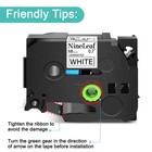 5-pack Tze-241 Tz-241 3 4  Black On White Tape 18mm For Brother P-touch Label