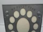 My First Year Baby 13 Photo Pewter Picture Frame By Sixtrees 8-1 2  X 10-3 4 