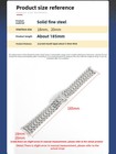Stainless Steel Watch Band Strap Metal Bracelet 18 20mm For Longines Presence