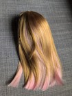 Summer Mckinny Wig B Pink Blonde Hair American Girl Doll Custom Replacement