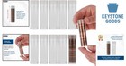 10 Pack Coin Tubes For Pennies - Durable Plastic Storage Holders
