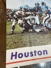 Early 1960s Houston Oilers Poster Afl 24 X 30    Action Scene San Diego Chargers