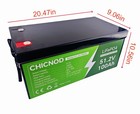 New 100  48v 100ah Lifepo4 Lithium Battery Bluetooth Bms Solar Rv Golf Carts