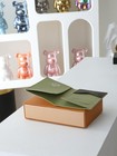 Louis Monogram Coastal Beach Print Passport Cover Green Card Holder