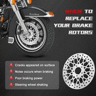 11 5   2 Piece Harley Rotors Brushed Stainless For Harley Davidsontouring Bagger