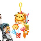1pc Stuffed Animal Rattle Baby Toy Portable Colorful Stroller Toy For Home