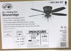 Hampton Bay Stoneridge 52 In  Bronze Hugger Led Ceiling Fan New open 