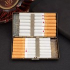 Retro Bronze Metal Cigarette Case Holder Box For King Size Or 20 s Cigarettes Us
