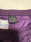 Vintage 1994 The La Costa Spa Purple 100  Silk Track Pants - Xl