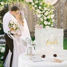 Acrylic Frosted Wedding Card   Money Box