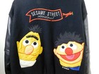 1980s Cast Owned Sesame Street Varsity Jacket Coat Leather Wool Jim Henson Inter