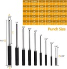 14pc Pin Punch Set Gunsmith Tool Kit W  Block   Hammer Repair Tool