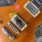 Vintage Aged Electric Guitar Flame Maple Top Stainless Rounded Fret Edge New