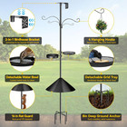 92 Inch Bird Feeder Pole Squirrel Proof  Heavy Duty Bird House Feeder Pole