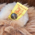 Vintage Steiff Detailed Lion Plush Ear Tag Button Stuffed Animal Laying Lounging