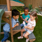 Kidkraft Wilderness Point Residential Wood Swing Set With 2 Swings And Slide