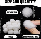 20 Pieces Yarn Pom Poms Balls For Diy Handmade Crafts  Christmas  Thanksgiving P