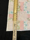 Quilt Tied Baby Crib Lap Floral Patchwork Pink Cottage Core Flannel Back Tied