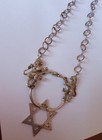 Vintage 925 Sterling Silver Star Of David Necklace  Weight 52 8 G 