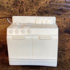 Vintage Dollhouse Miniature Kitchen Appliance Set Refrigerator Stove Oven Lot