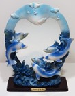 Vintage Dolphin Lighted Mirror Treasures Of The Sea Resin Home Decor Accent Rare