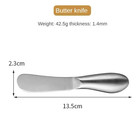 2pcs Stainless Steel Butter   Cheese Spreaders Multi-functional Kitchen Knives